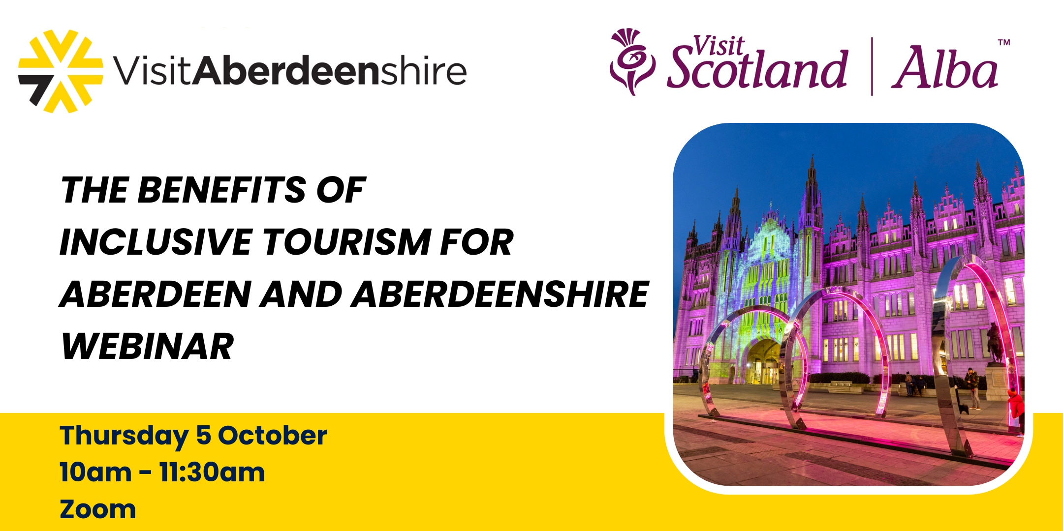 Webinar: The Benefits of Inclusive Tourism for Aberdeen and Aberdeenshire  