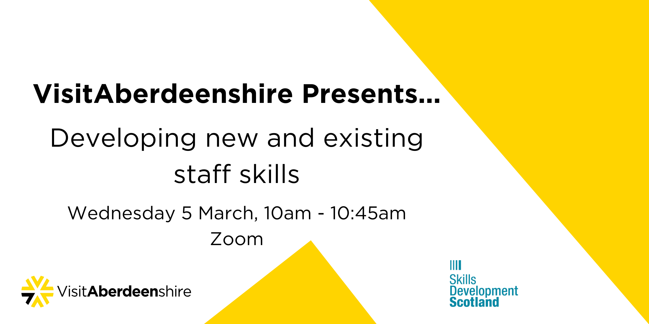 VisitAberdeenshire Presents... Developing new and exisiting staff skills