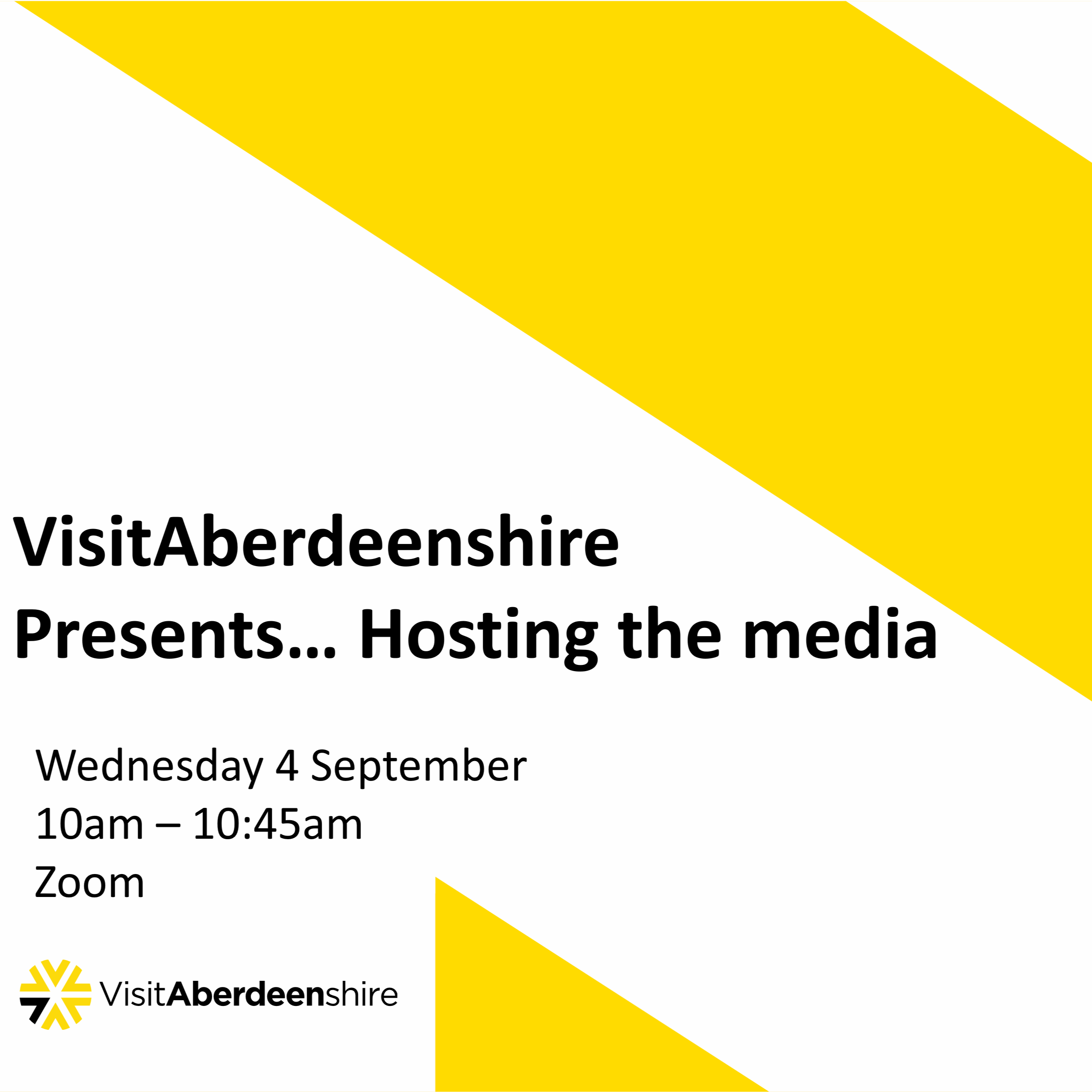 VisitAberdeenshire Presents... Hosting the media